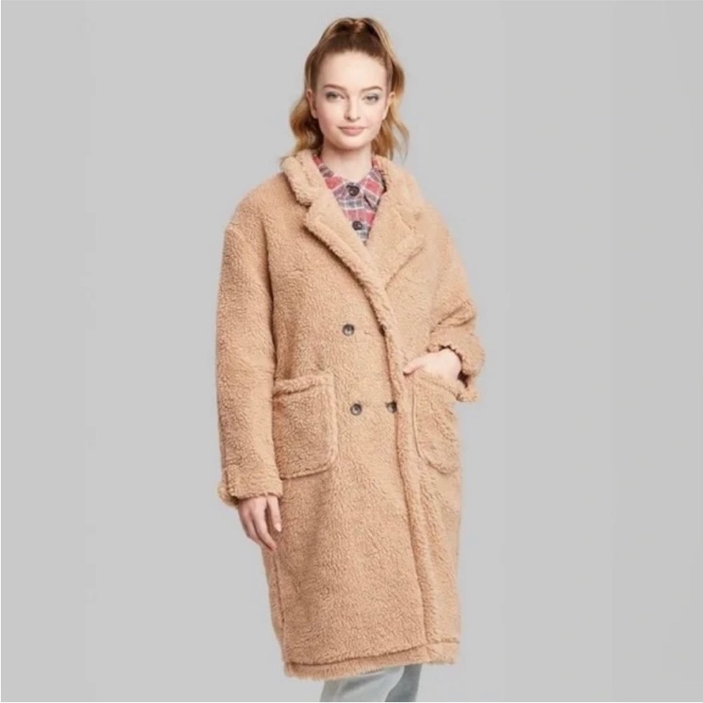 Wild Fable Tan Teddy Jacket - Picture 1 of 10